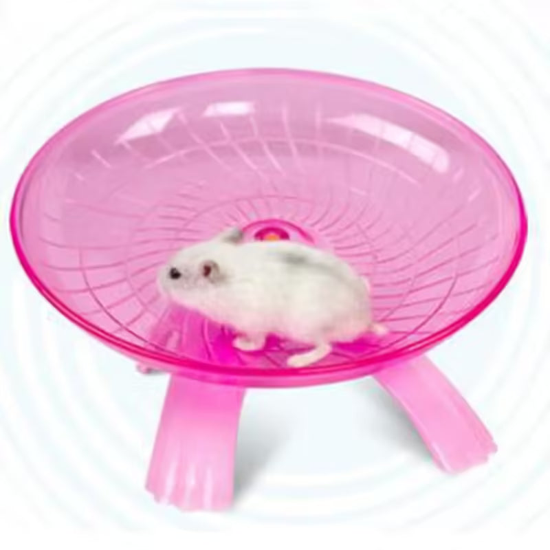 Pet Hamster Flying Saucer Exercise Wheel Running Disc for Hamsters, Mice, and Squirrels