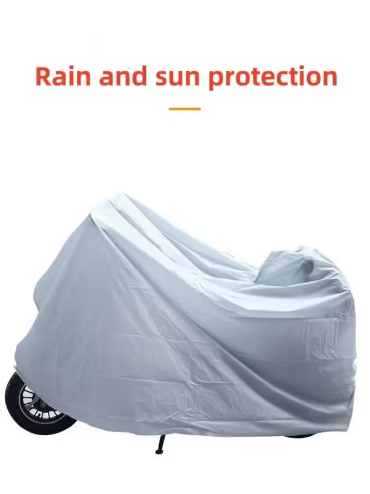 (140*240CM)XL Motorcycle and Bicycle Cover – Rainproof and Sunscreen Protection for All Vehicles