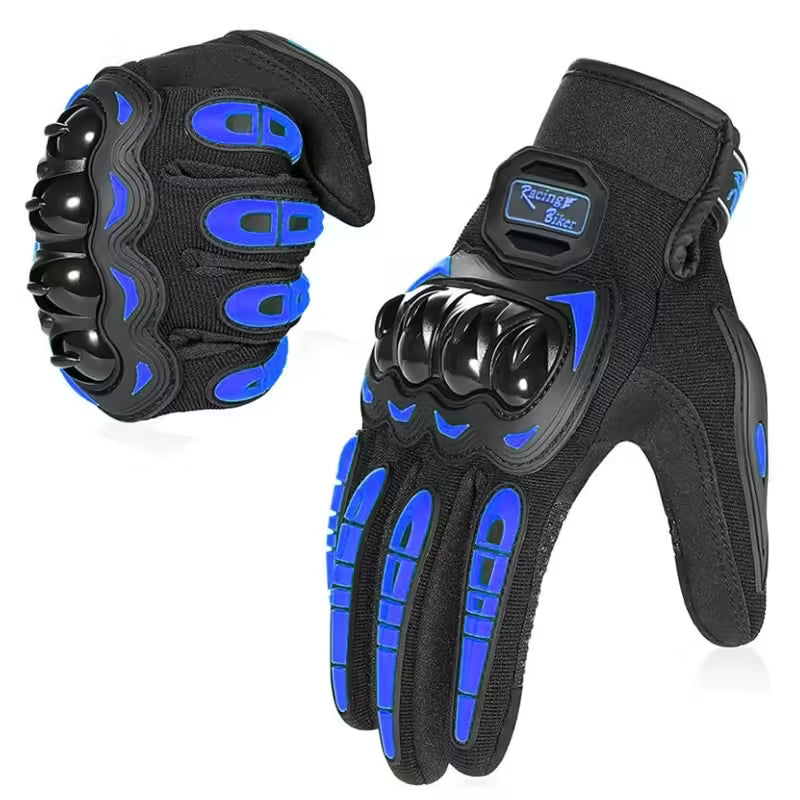 Men's Motorcycle Gloves Touchscreen Breathable Winter Racing Gloves, Protective Motorbike & Bicycle Riding Guantes Moto Gant