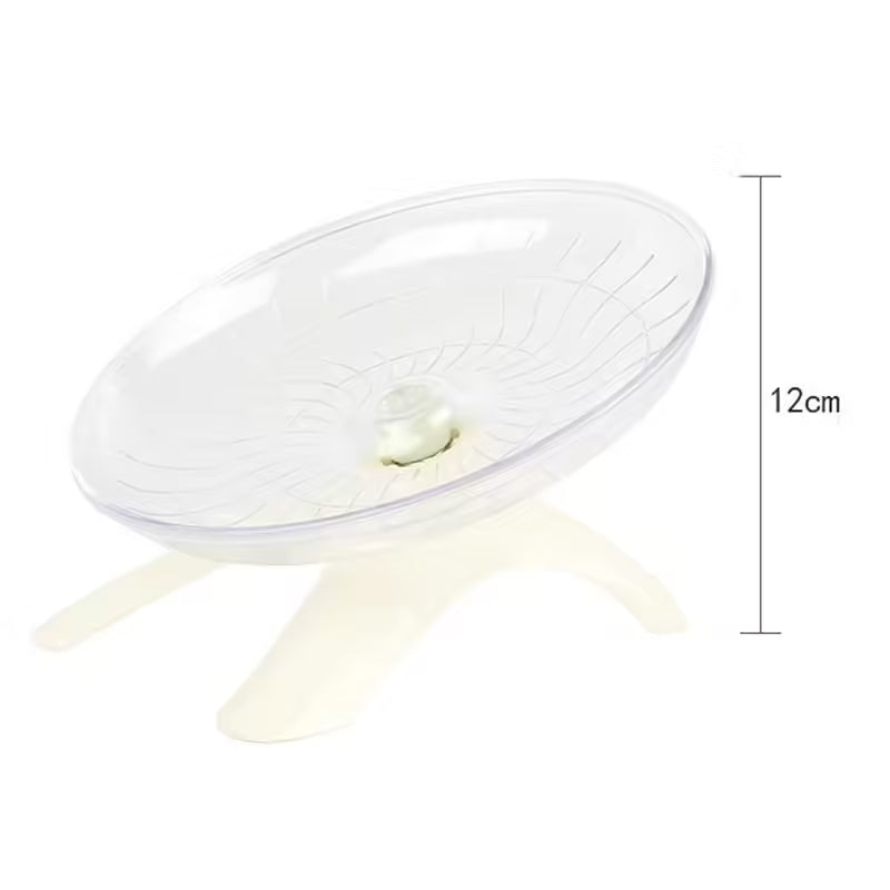 Pet Hamster Flying Saucer Exercise Wheel Running Disc for Hamsters, Mice, and Squirrels