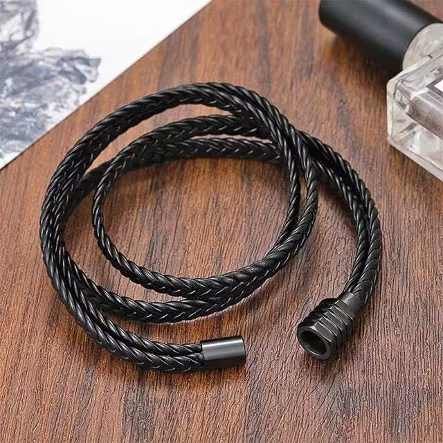 Bracelet classique en cuir pour homme (EGBT119)