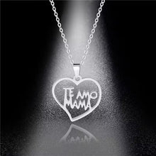 Collier pendentif cœur amour maman (EGN174)
