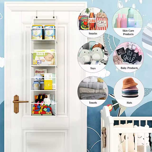 Multi-functional Fabric Hanging Bag for Behind the Door - Multi-layer Storage Organizer for Miscellaneous Items