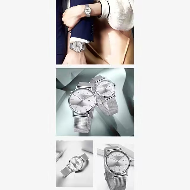 NAVIFORCE Couple Stainless Steel Watch (NV3008)