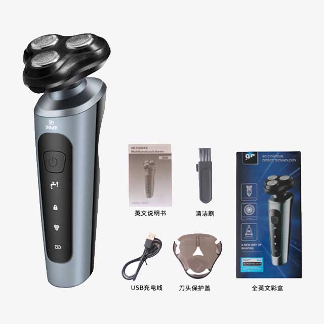 New 9D Electric Shaver – USB Rechargeable Car-Mounted High-Power Full-Body Wash Beard Knife, Four-in-One Razor for Men