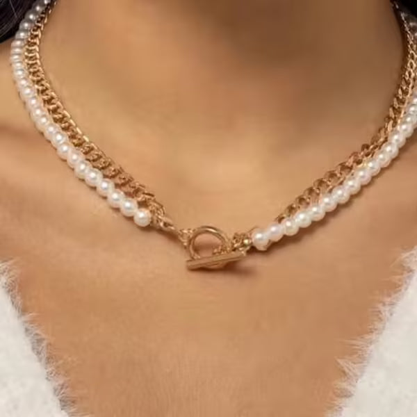 Pearl Women Vintage Handmade Necklace (EGN212)