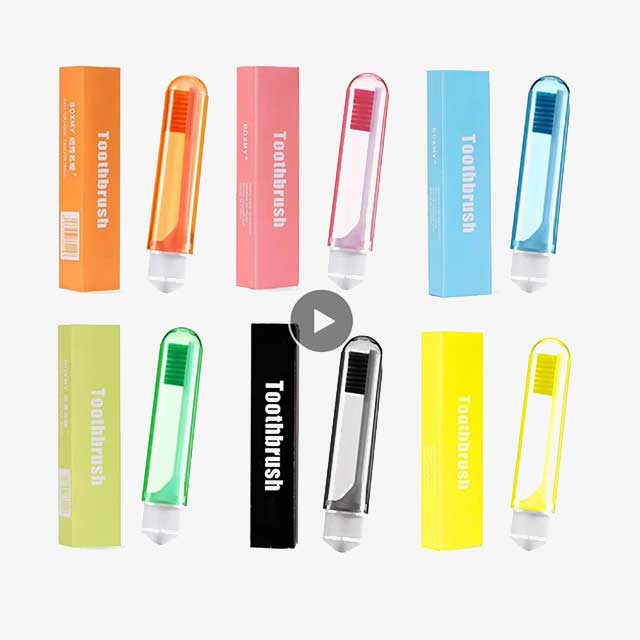 Portable Folding Toothbrush with Super Soft Bristles – Travel-Friendly, Compact for Camping, Hiking, and Outdoor Use