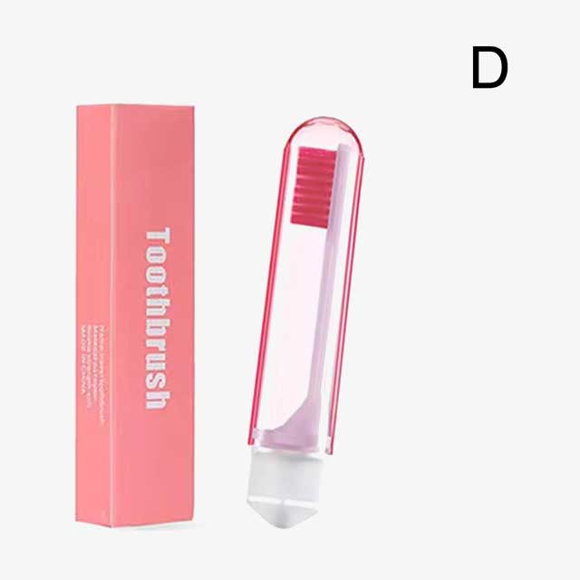 Portable Folding Toothbrush with Super Soft Bristles – Travel-Friendly, Compact for Camping, Hiking, and Outdoor Use