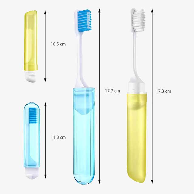 Portable Folding Toothbrush with Super Soft Bristles – Travel-Friendly, Compact for Camping, Hiking, and Outdoor Use