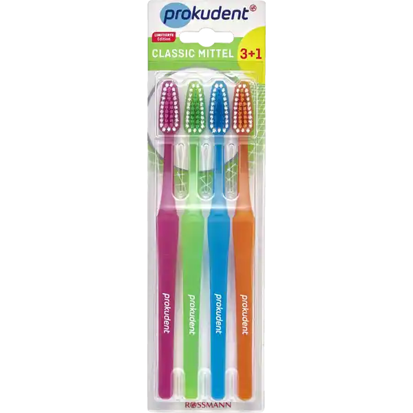 Prokudent Classic Toothbrush Medium 3+1