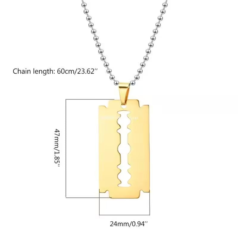قلادة شفرة الحلاقة للرجال (EGN085)