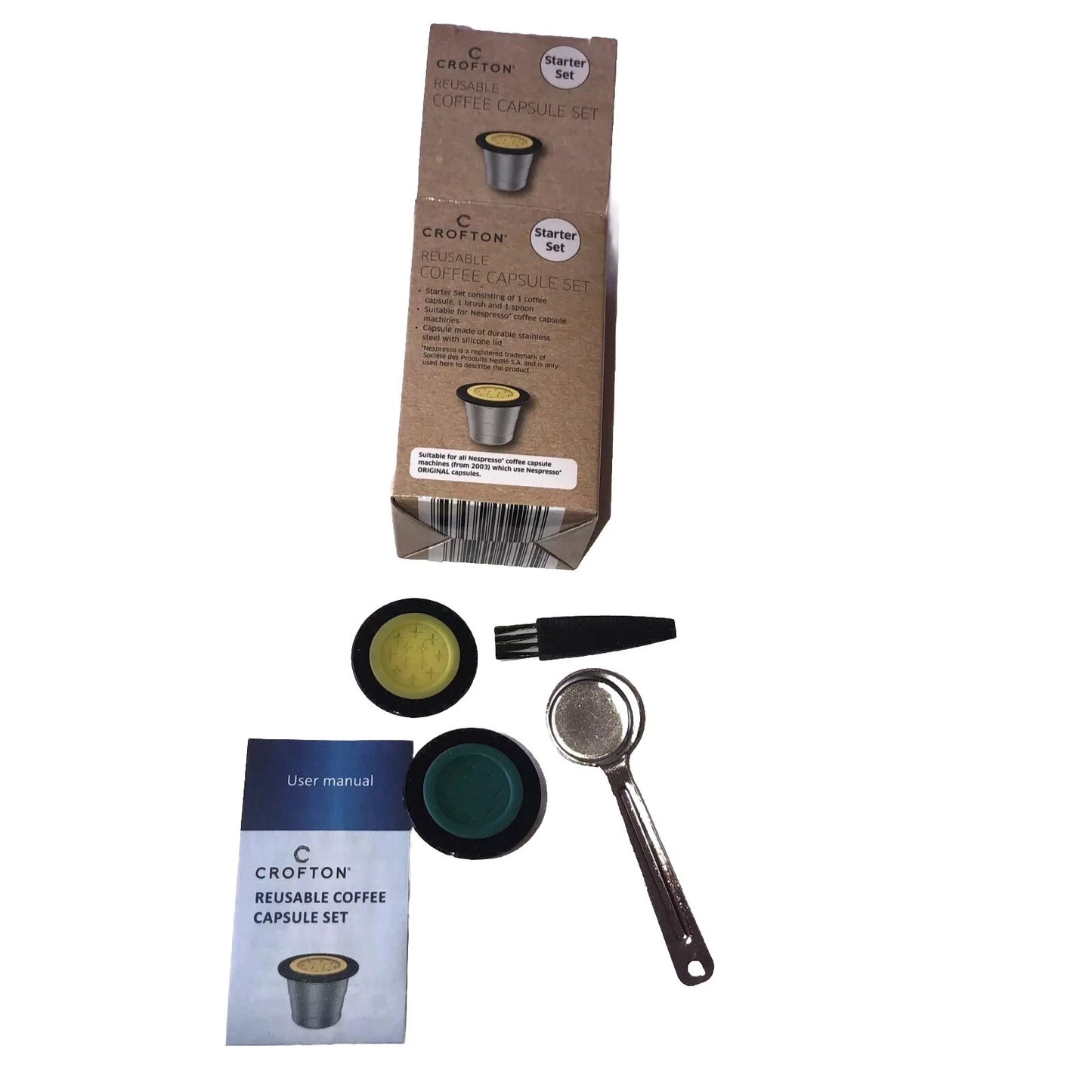 Reusable Coffee Capsule for Nespresso Machine – Eco-Friendly Refillable Coffee Pod Starter Set