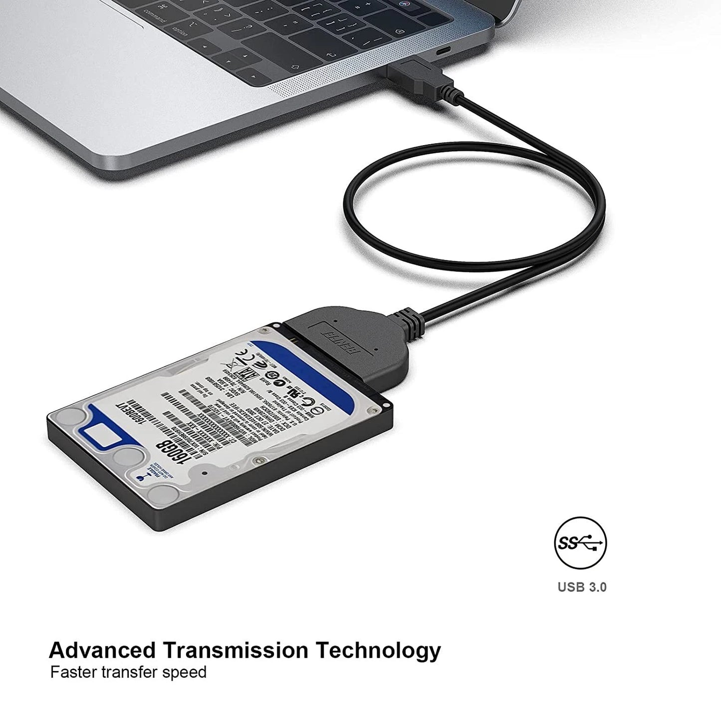 BENFEI USB 3.0 to SATA III Adapter Cable for 2.5" SSD & HDD – High-Speed External Hard Drive Converter