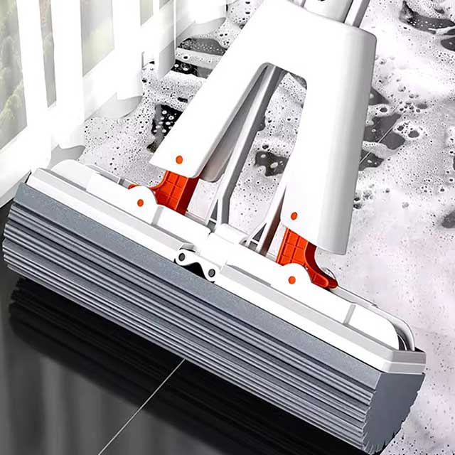 Self-Draining Squeeze Collodion Mop - Wood Floor & Tile Spin Cleaner for Walls, Ceilings & Household Cleaning