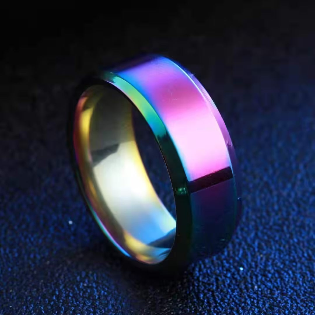 Simple 8mm Stainless Unisex Ring (EGR005)