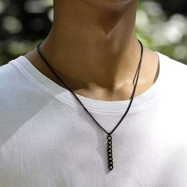 Collier pendentif simple pour homme (EGN222)