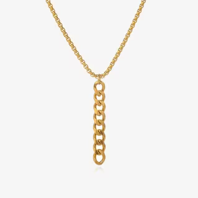 Collier pendentif simple pour homme (EGN222)