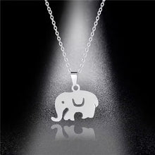 Simple Elephant Pendant Necklace(EGN173)