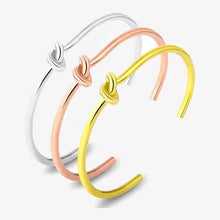 Simple Nail Knot Cuff Women Bangle (EGBT323)