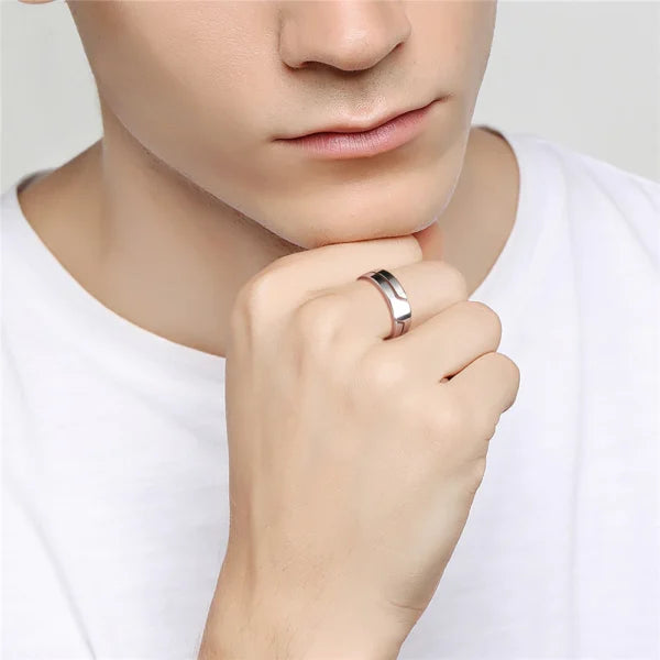 simple stainless steel unisex ring egr010 gallery img 16