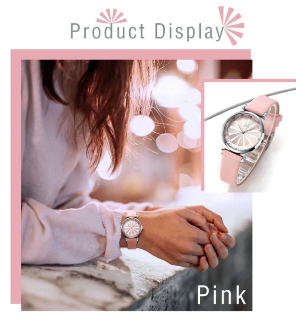 Montre femme SK en cuir (K0099)