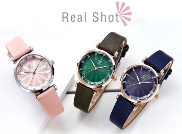 Montre femme SK en cuir (K0099)