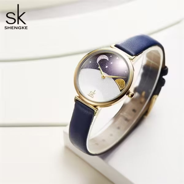 SK Leather Women Watch (K0124)