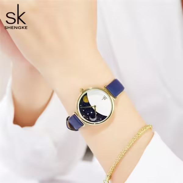 SK Leather Women Watch (K0124)