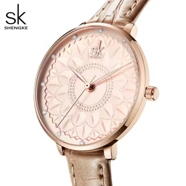 SK Leather Women Watch (K0149)