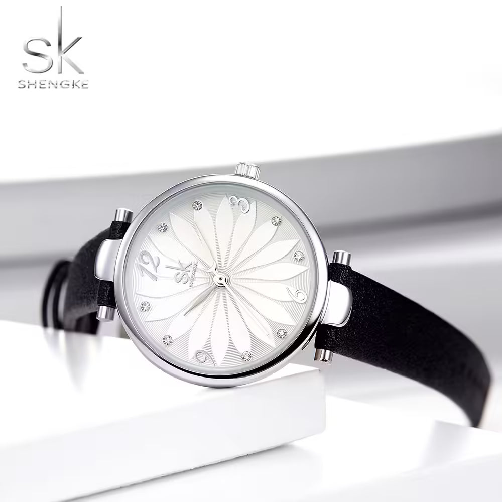 SK Leather Women Watch (K8047)