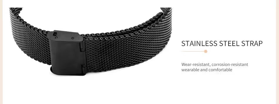 ساعة SK Mesh المصنوعة من الفولاذ المقاوم للصدأ للنساء (K0106)