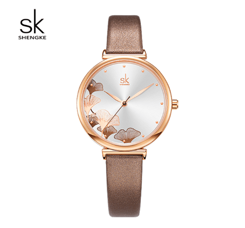 ساعة SK Mesh المصنوعة من الفولاذ المقاوم للصدأ للنساء (K0139)