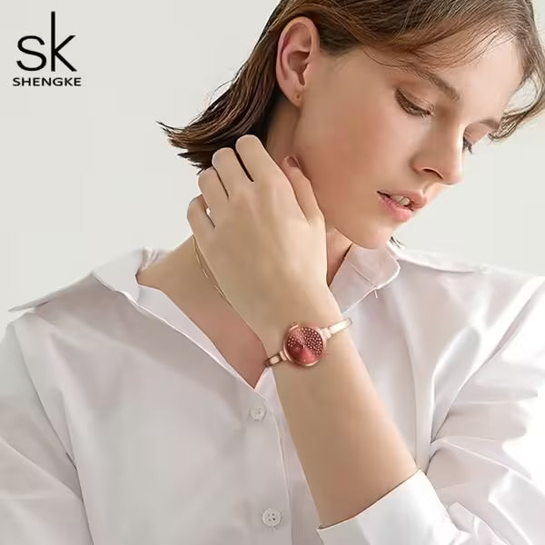 ساعة SK النسائية المصنوعة من الفولاذ المقاوم للصدأ (K0131)