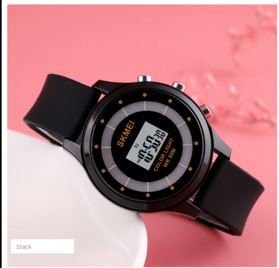 ساعة SKMEI الرقمية للأطفال بسوار من السيليكون (1596)