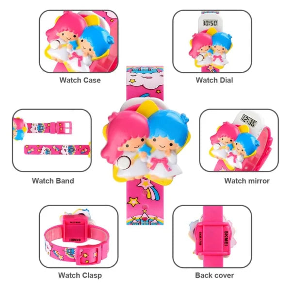 ساعة SKMEI الرقمية للأطفال بسوار من السيليكون (1749)