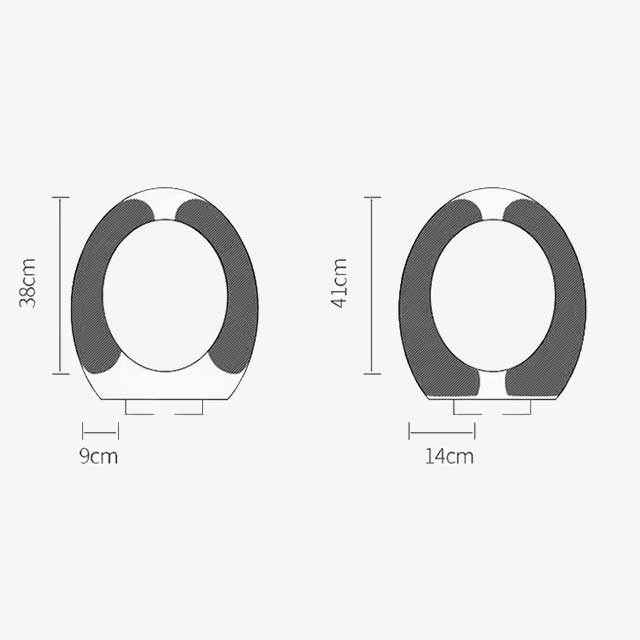 Soft Cartoon Washable Toilet Seat Pad – Universal WC Warmer Cushion, Sticky Lid Cover, 1/4 Pcs Bathroom Seat Cover