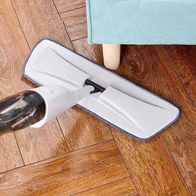 Spray Mop for Household & Kitchen - 360° Rotary Mop with Reusable Microfiber Cloth for Tile Floor Cleaning