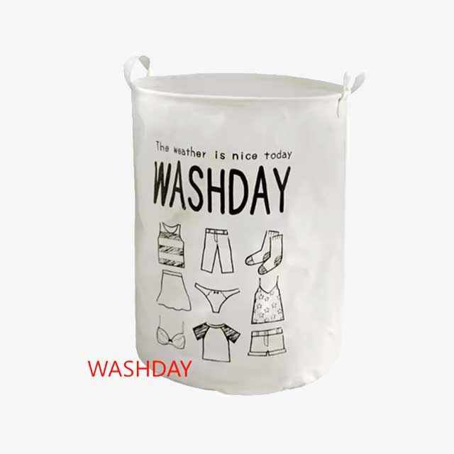 Storage Basket & Bucket – Baby Clothes Storage, Cloth Hamper, Fabric Sundries Basket, Washing Basket for Household Use