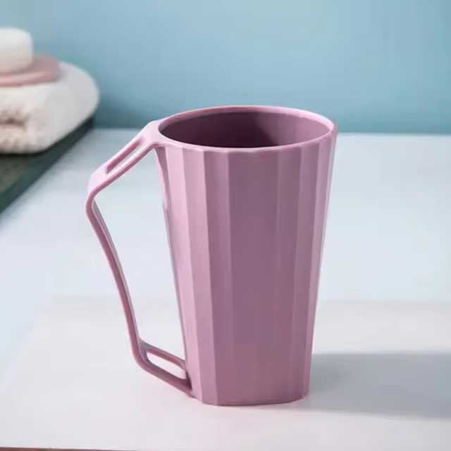 Stylish Tooth-Brushing Cups – Large Capacity PP Plastic Water Mugs for Bathroom & Household Use