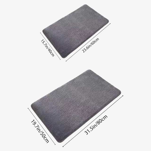 Super Absorbent Coral Velvet Bathroom Floor Mat – Anti-Slip Bath Mat & Door Mat for Quick Drying and Ultimate Comfort