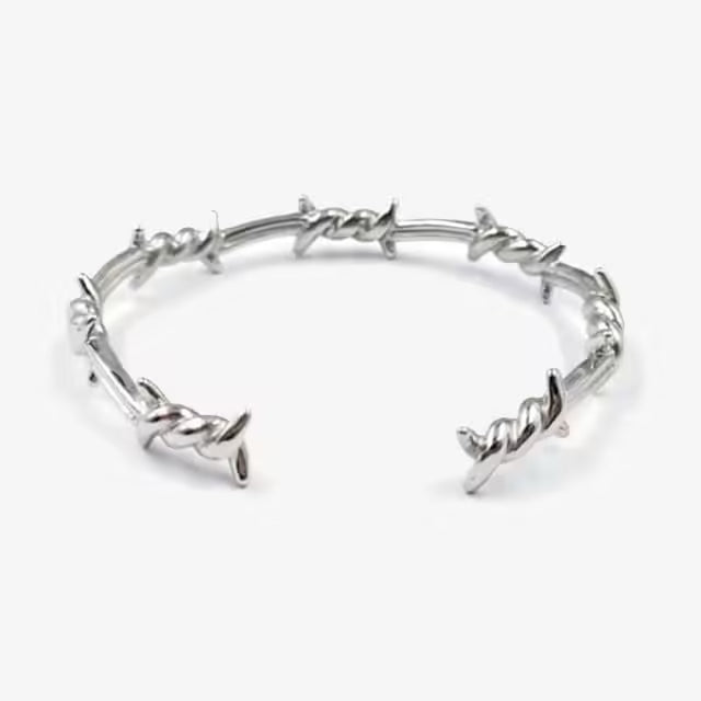 Thorns Wire Unisex Bangle Bracelet (EGBT352)