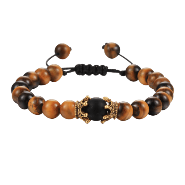 tiger eye matte shamballa bracelet egbt184 featured img