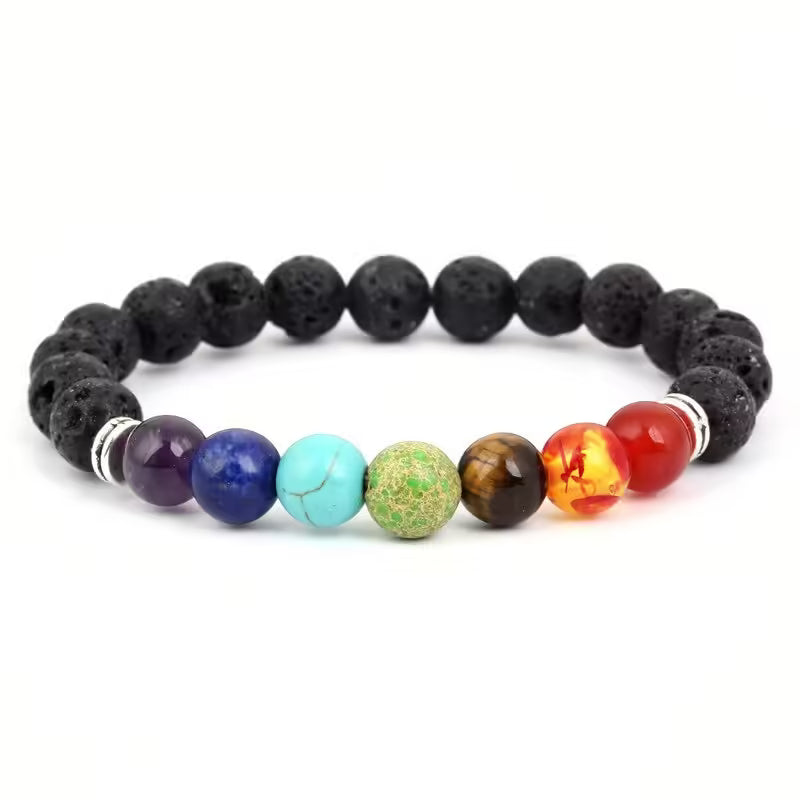 Trendy Shape Volcanic Beads Bracelet (EGBT238)
