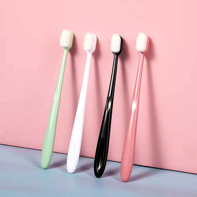 Ultra-Fine Soft Toothbrush with Million Nano Bristles – Deep Cleaning Adult Tooth Brush for Teeth, Portable Travel Dental Oral Care Brush