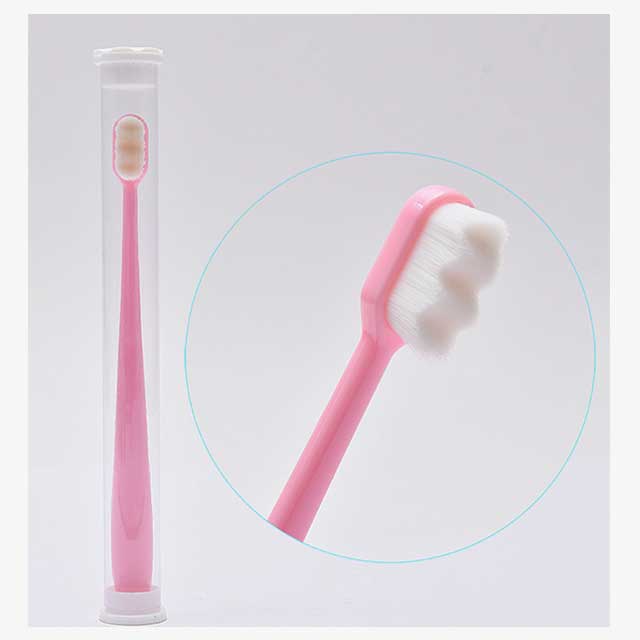 Ultra-Fine Soft Toothbrush with Million Nano Bristles – Deep Cleaning Adult Tooth Brush for Teeth, Portable Travel Dental Oral Care Brush