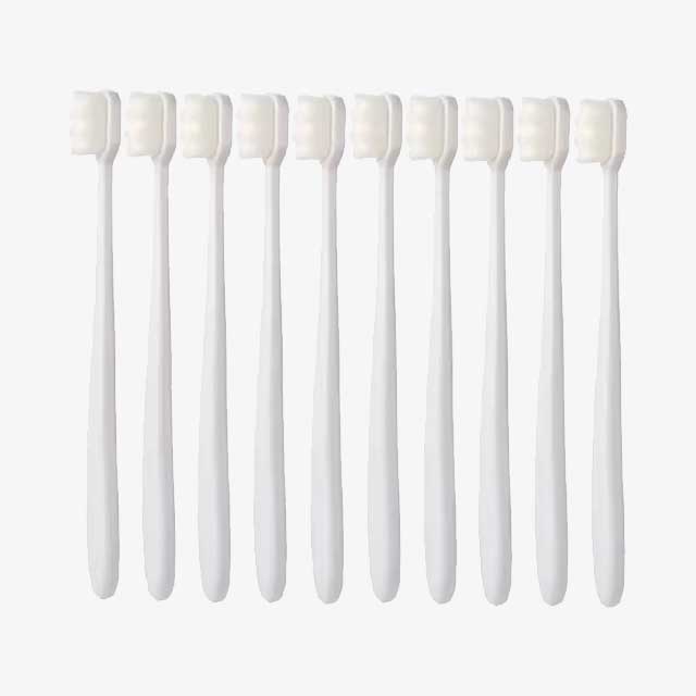Ultra-Fine Soft Toothbrush with Million Nano Bristles – Deep Cleaning Adult Tooth Brush for Teeth, Portable Travel Dental Oral Care Brush