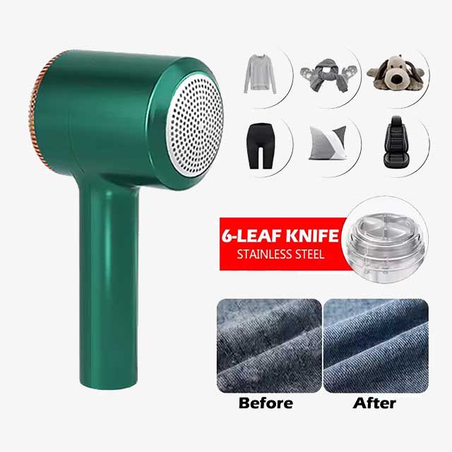 USB Electric Lint Remover for Clothes – Rechargeable Hair Ball Trimmer, Fuzz & Sweater Shaver, Fabric Reels Removal Device