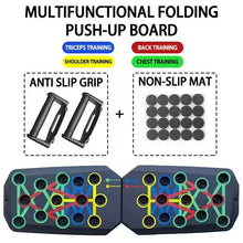 Portable Multifunctional Push-Up Board Set with Handles Foldable Fitness Equipment for Chest, Abdomen, Arms, and Back Training