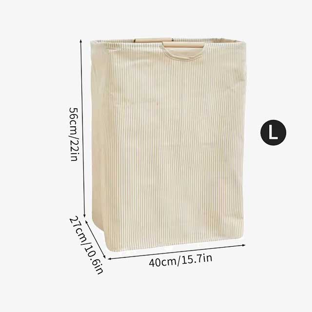 Waterproof Foldable Laundry Basket – Cotton Linen Dirty Clothes Hamper, Laundry Organizer, and Sundries Storage Bag