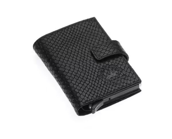 Portefeuille unisexe en cuir véritable Westpolo Alex avec grand porte-cartes (5570)